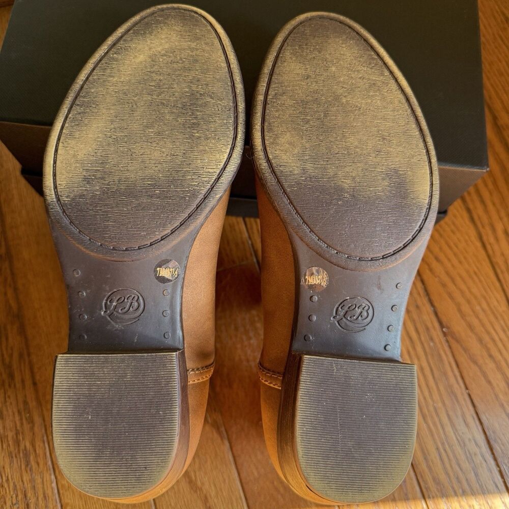 NWOT Lucky Brand Brown Tan Leather Cutout Ankle Boots Booties Women's Size 7 - Picture 7 of 8